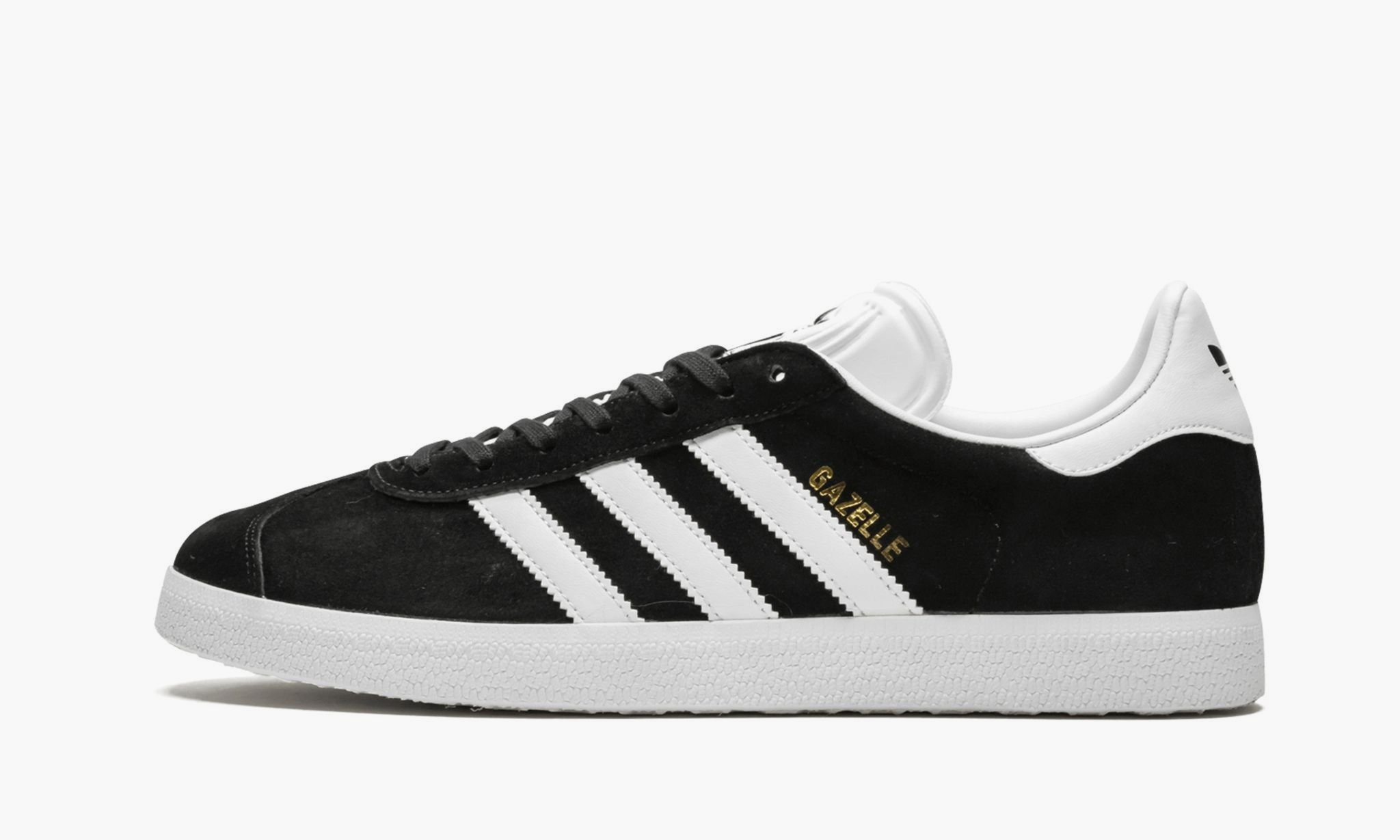 Adidas Gazelle Core Black Cloud White Gold