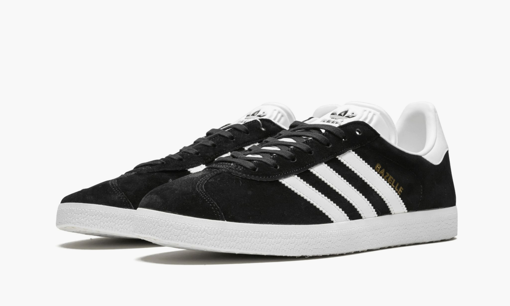 Adidas Gazelle Core Black Cloud White Gold