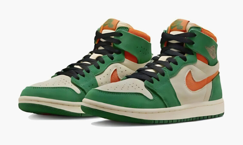 Кроссовки Nike Air Jordan 1 High Zoom Air CMFT 2 Pine Green Orange Blaze