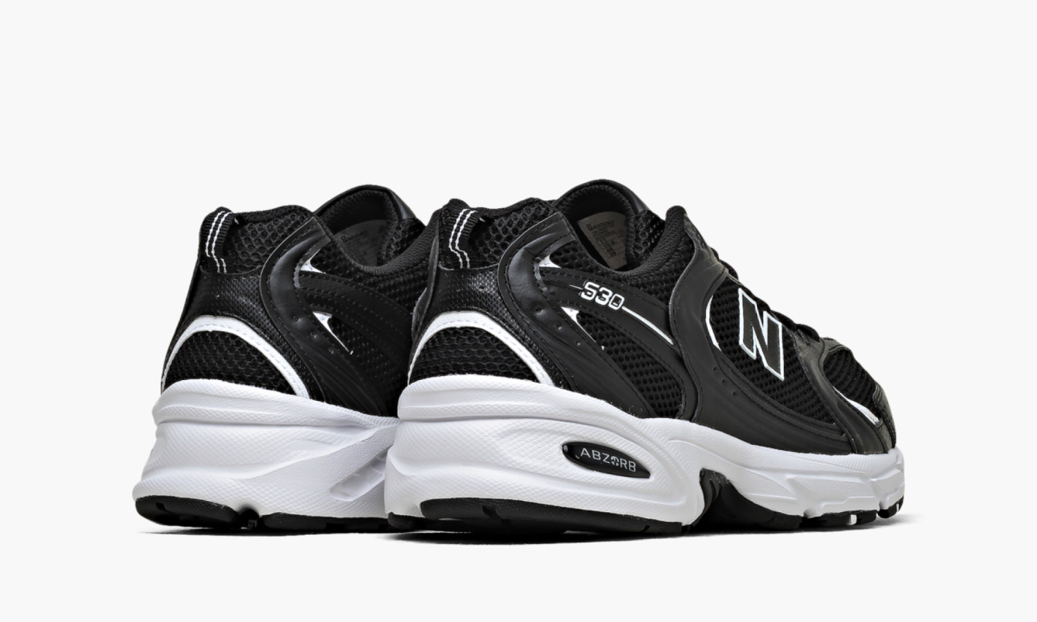 Кроссовки New Balance 530v2 Black White — изображение 3