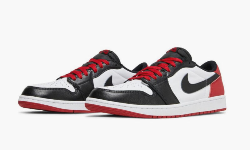 Кроссовки Nike Air Jordan 1 Retro Low OG Black Toe