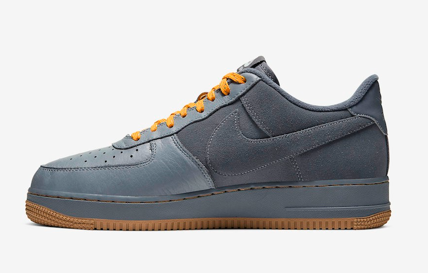 Кроссовки Nike Air Force 1 Low Cool Grey Yellow — изображение 2
