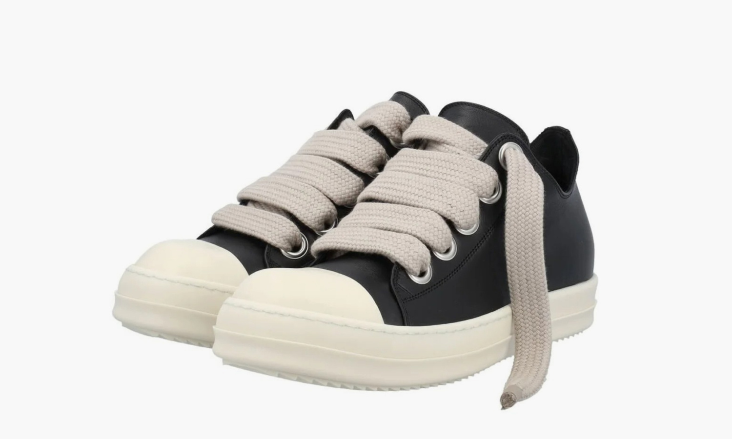 Кроссовки Rick Owens Lace-up Low Top Sneakers Black