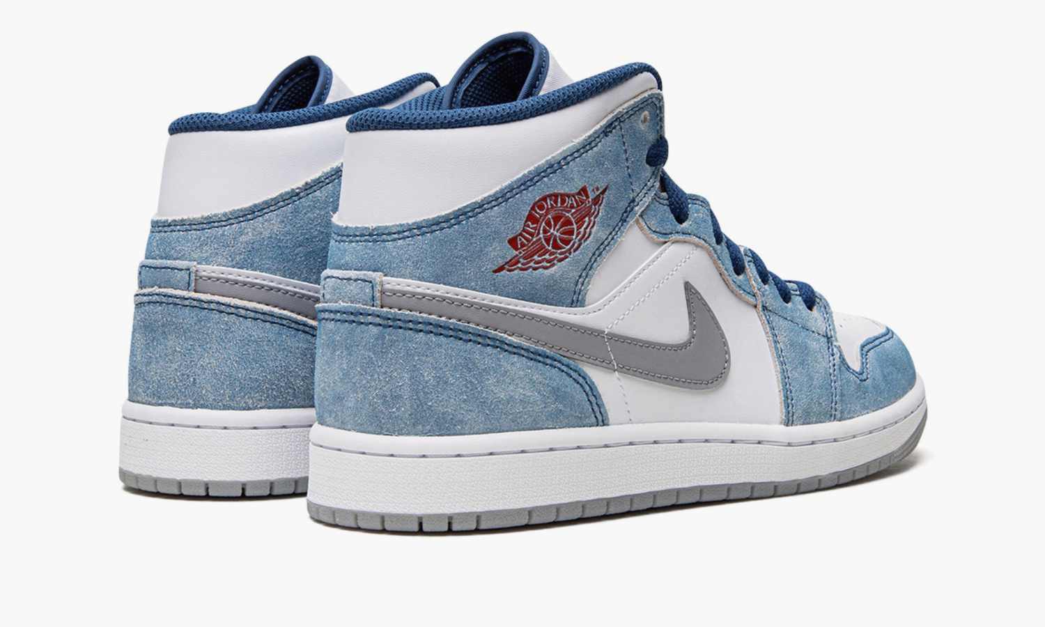 Кроссовки Nike Air Jordan 1 Mid French Blue Fire Red — изображение 3