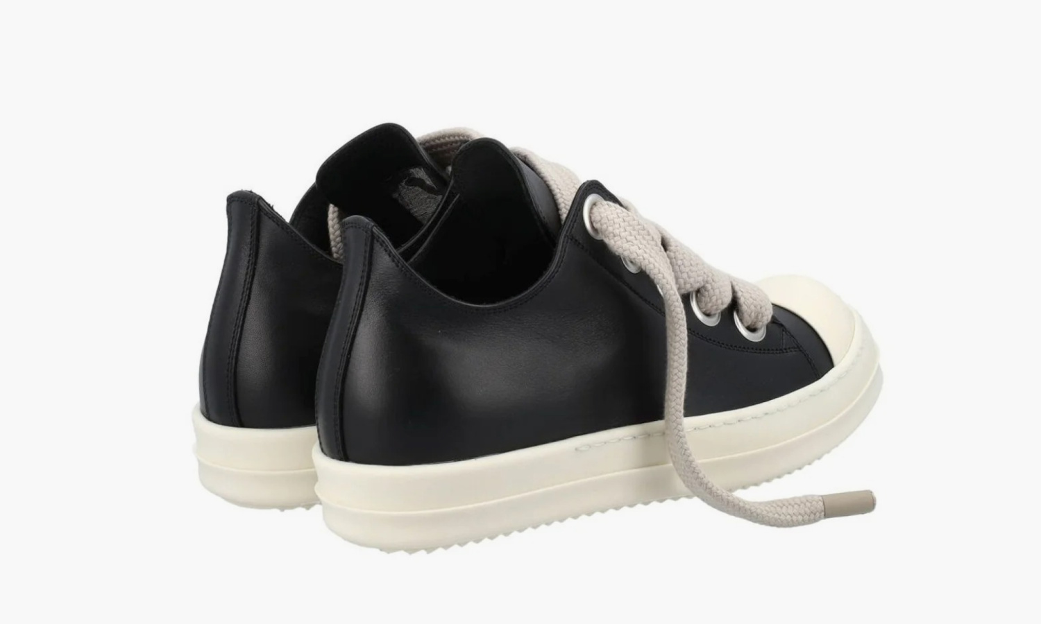 Кроссовки Rick Owens Lace-up Low Top Sneakers Black — изображение 3