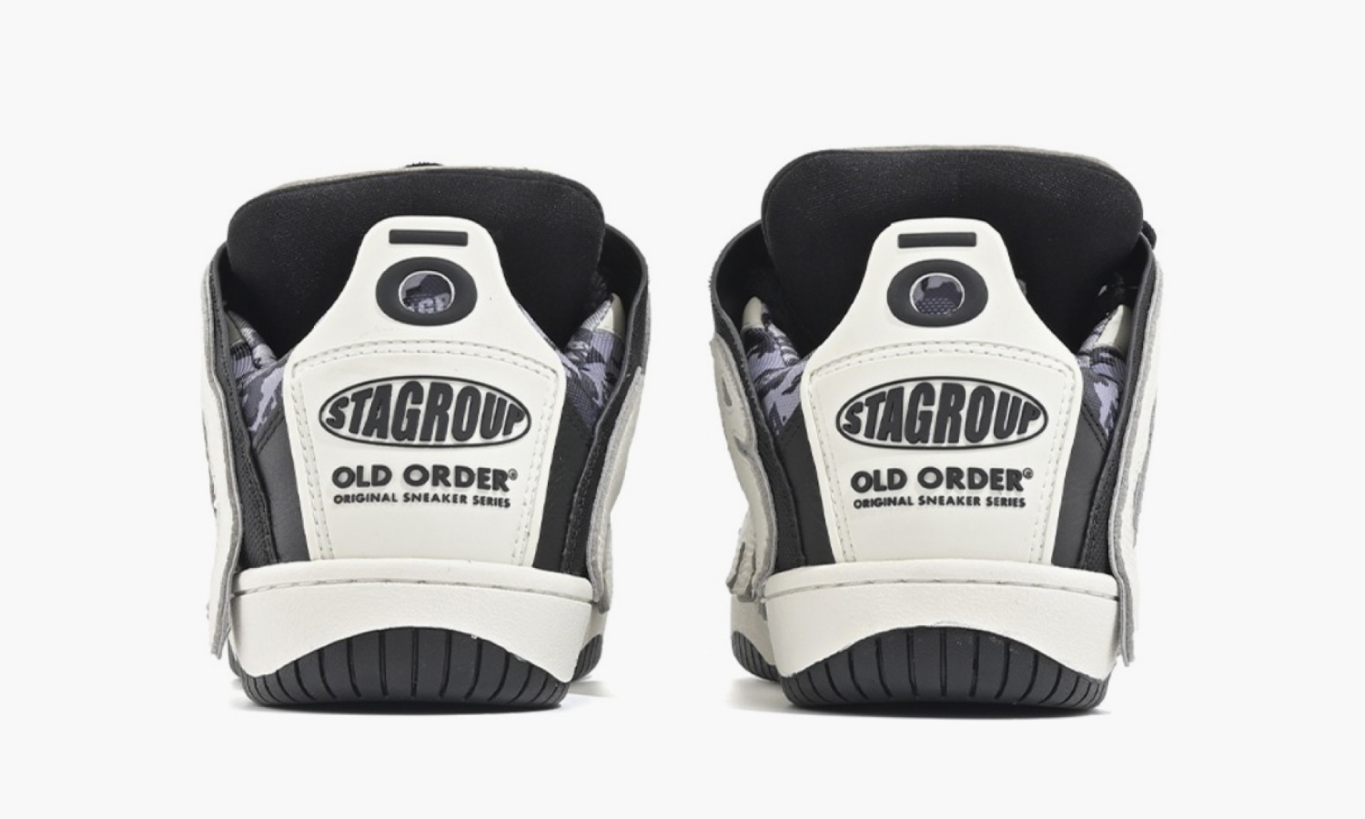 Кроссовки Old Order X Sta Sneaker Series Skater 001 Black White — изображение 3