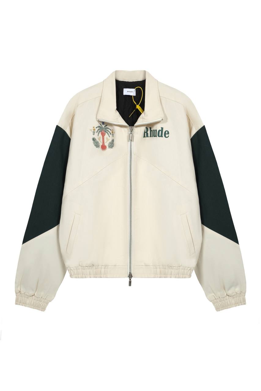 Куртка Rhude Flight Jacket Creme/Hunter Green