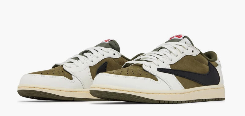 Кроссовки Nike Air Jordan x Travis Scott 1 Low OG Medium Olive