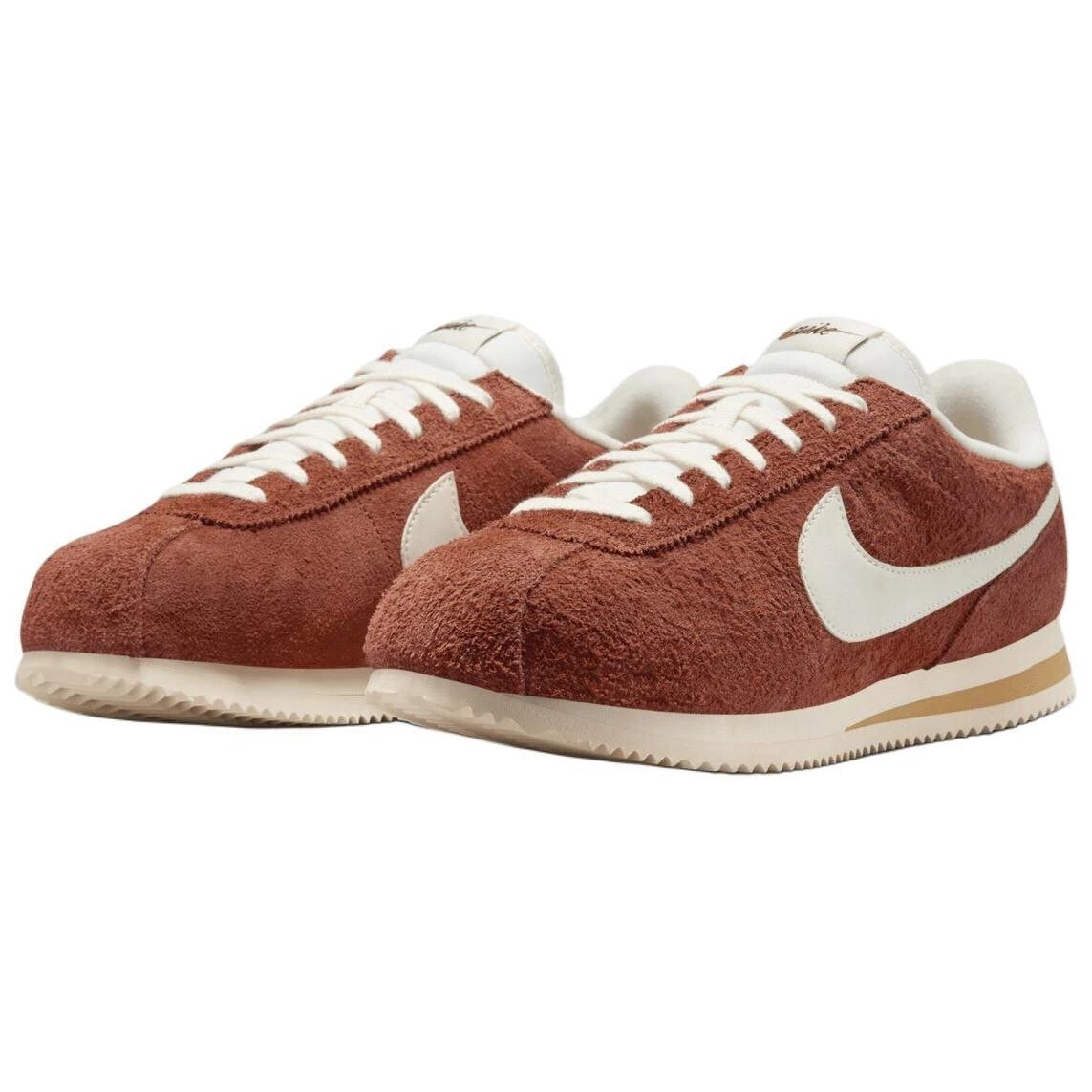 Кроссовки Nike Cortez Se Suede Dark Russet Flax Muslin Sail