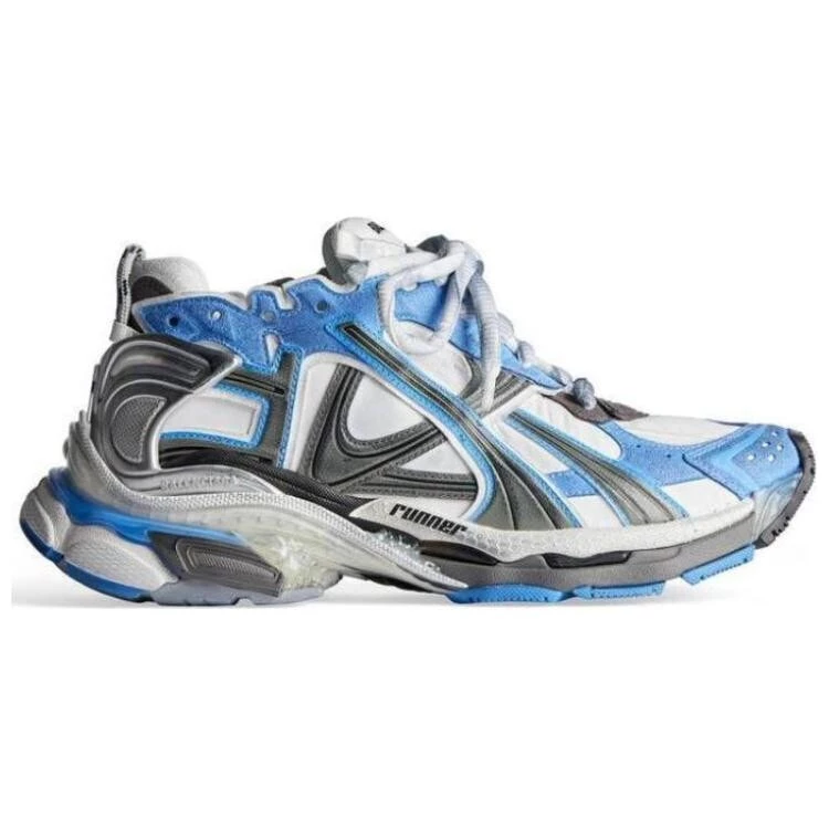 Кроссовки Balenciaga Runner Worn-Out Blue Grey — изображение 3