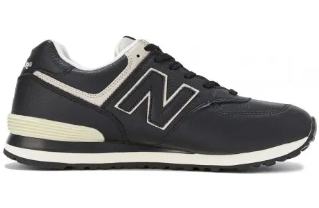 Кроссовки New Balance 574 men's black and white leather — изображение 3