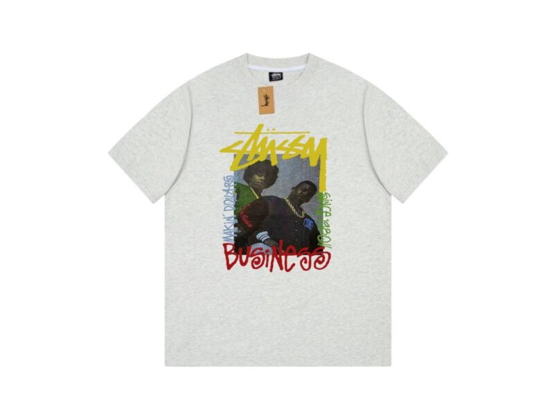 Футболка Stussy Business Light Grey