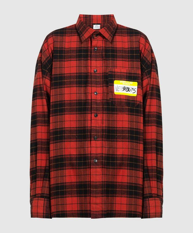 Рубашка Vetements cotton red