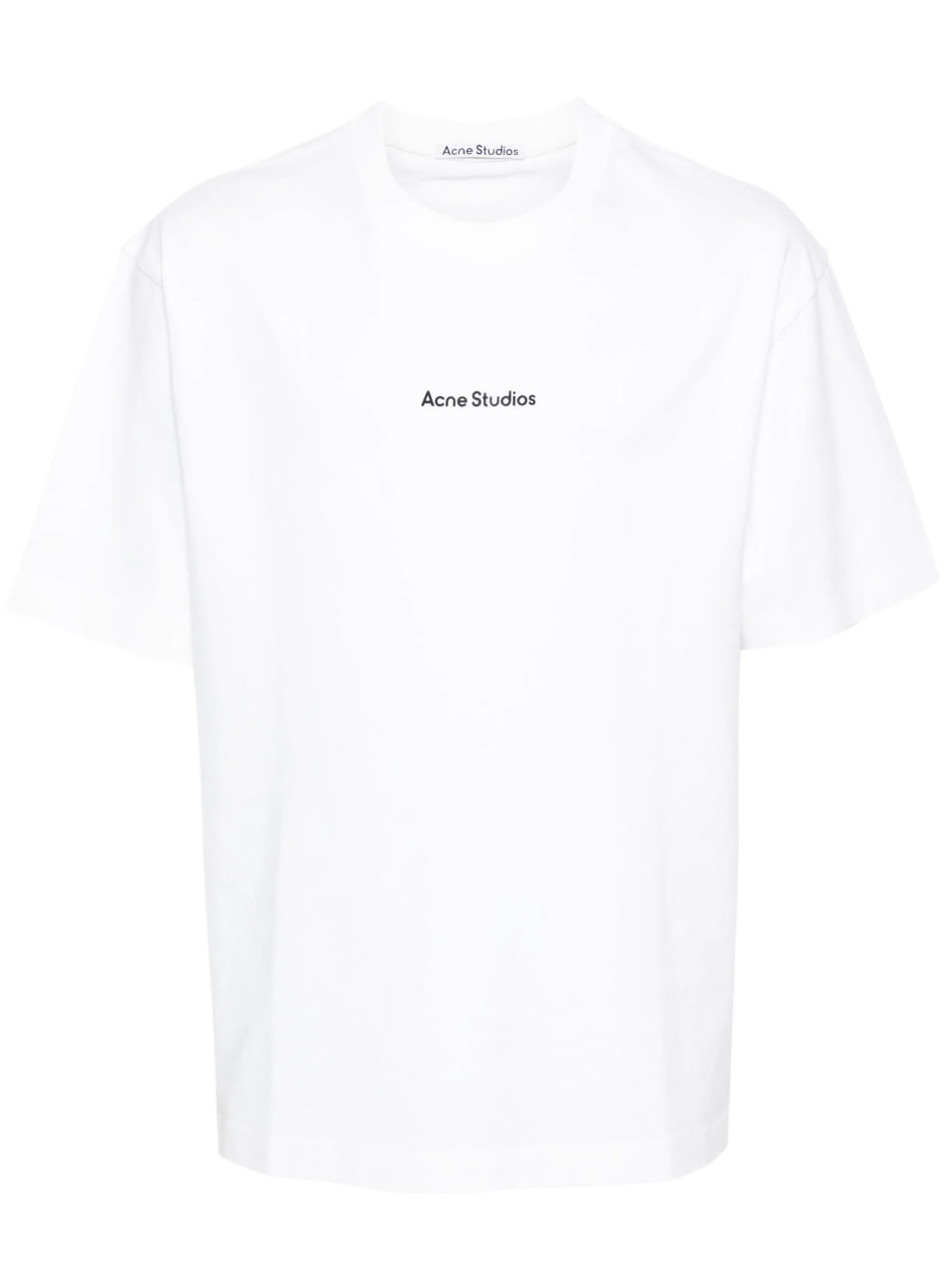 Футболка Acne Studios Logo Cotton Jersey White