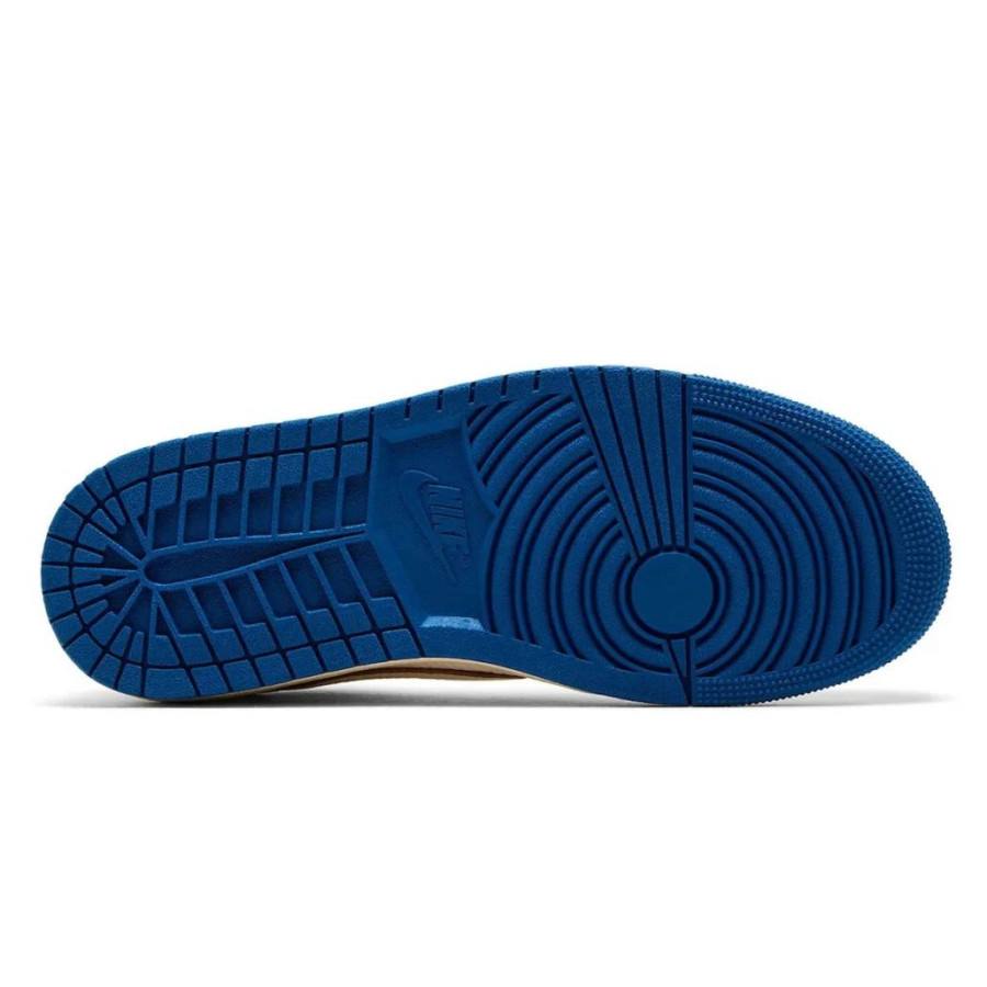 Кроссовки Nike Air Jordan 1 Low x Travis Scott x Fragment Sail Military Blue — изображение 5