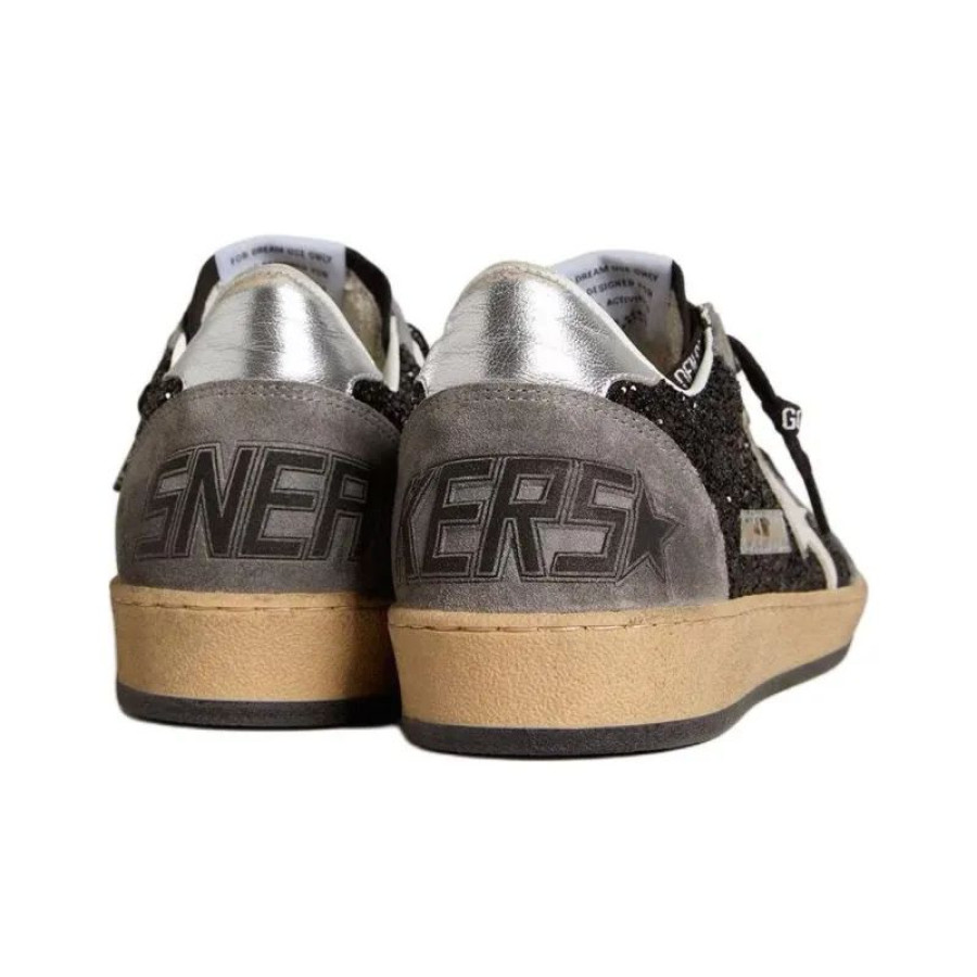 Golden Goose Ball Star Black Glitter Grey White — изображение 3