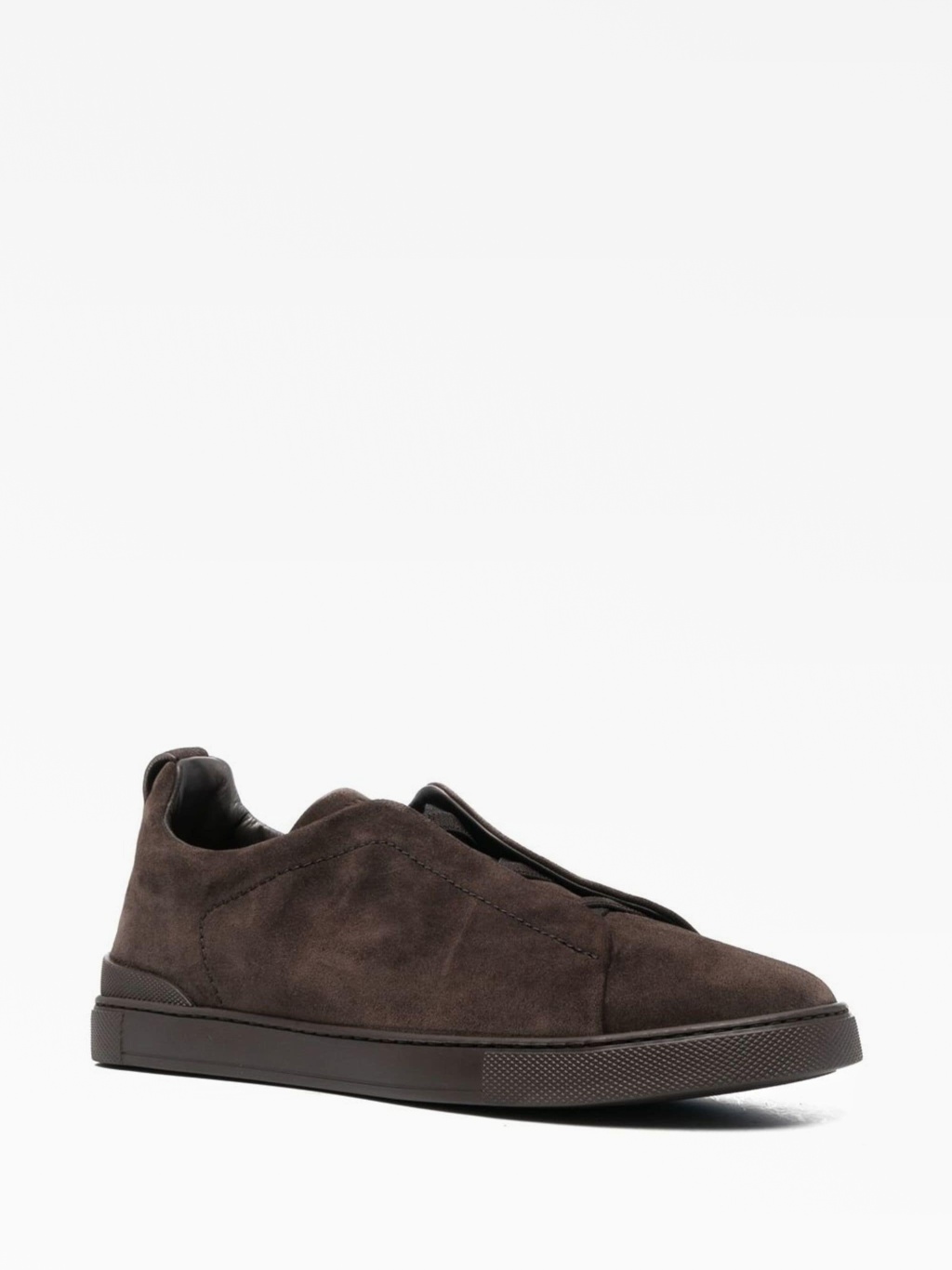 Zegna Tripple Stitch Suede Dark Brown — изображение 2