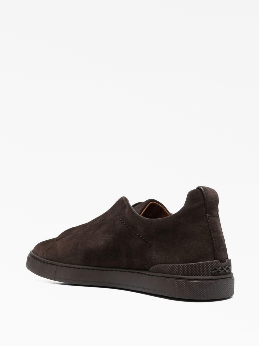 Zegna Tripple Stitch Suede Dark Brown — изображение 3