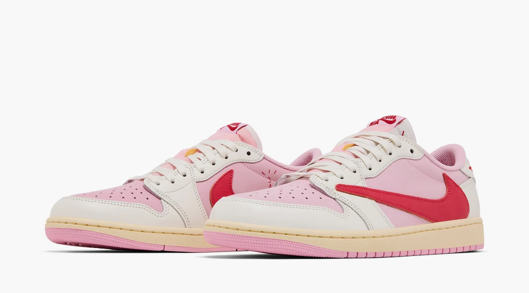Air Jordan 1 Low x Travis Scott Sail Tropical Pink — изображение 2