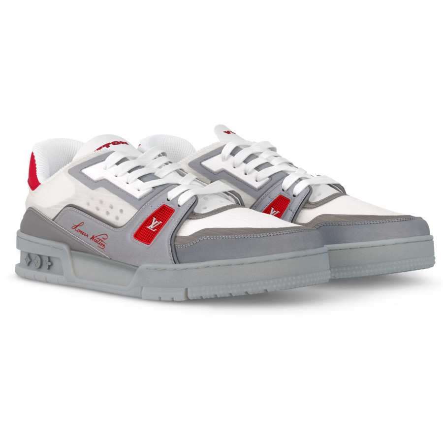 Louis Vuitton Trainer Low Grey Red — изображение 2