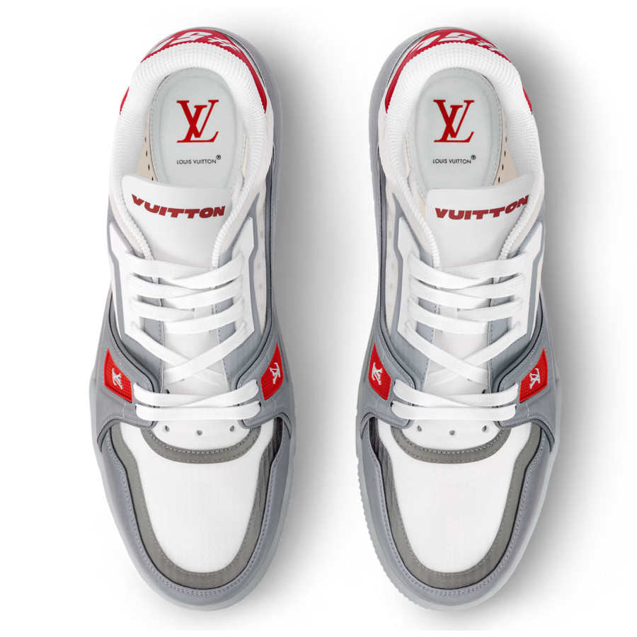 Louis Vuitton Trainer Low Grey Red — изображение 4