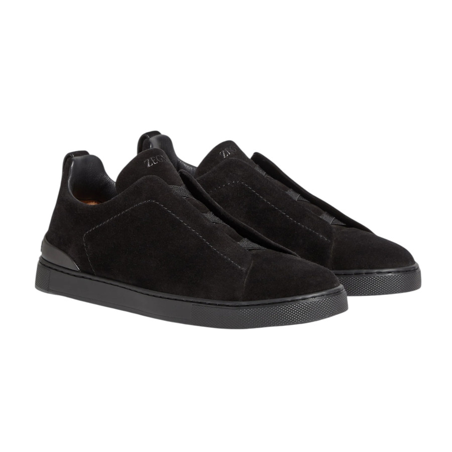 Zegna Triple Stitch Suede Black — изображение 2