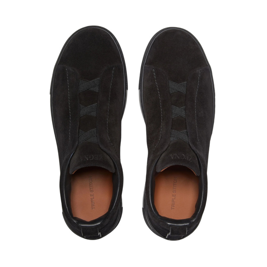 Zegna Triple Stitch Suede Black — изображение 4