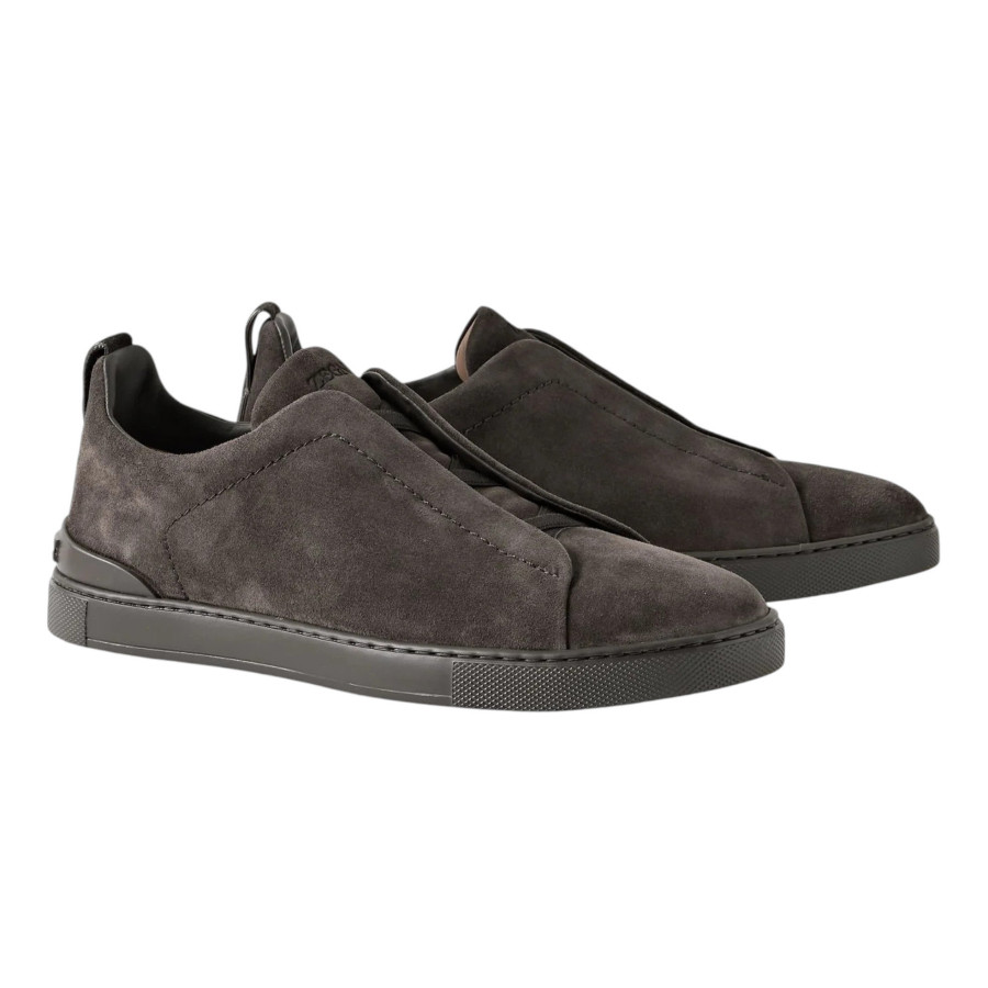 Zegna Triple Stitch Suede Dark Brown — изображение 2