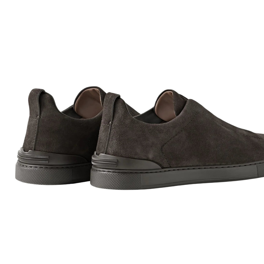 Zegna Triple Stitch Suede Dark Brown — изображение 3