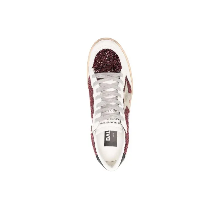 Golden Goose Ball Star In Burgundy Glitter — изображение 4