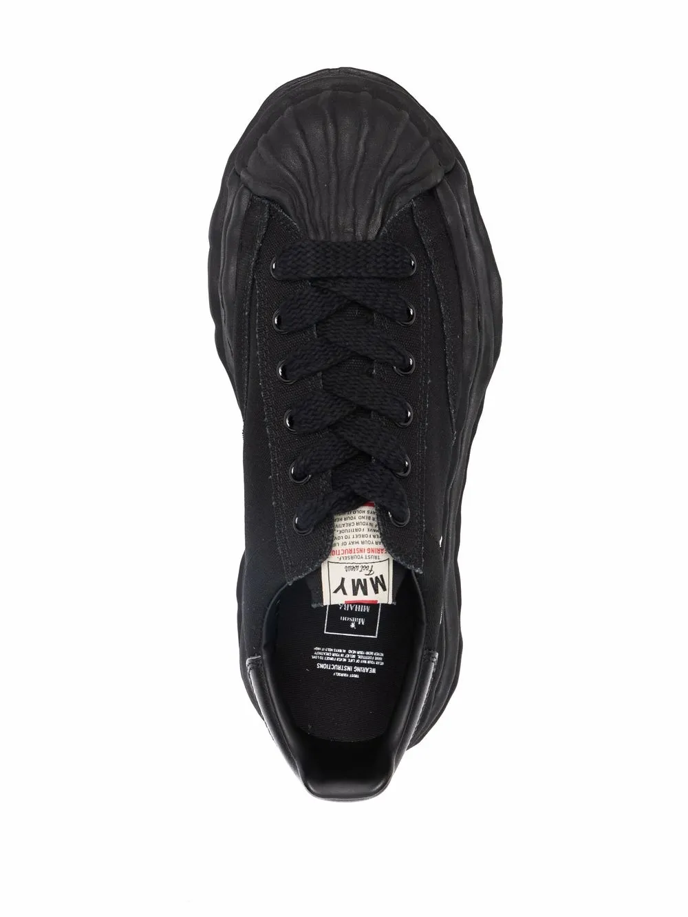 Maison Mihara Yasuhiro Blakey OG Sole Canvas Low Black — изображение 2