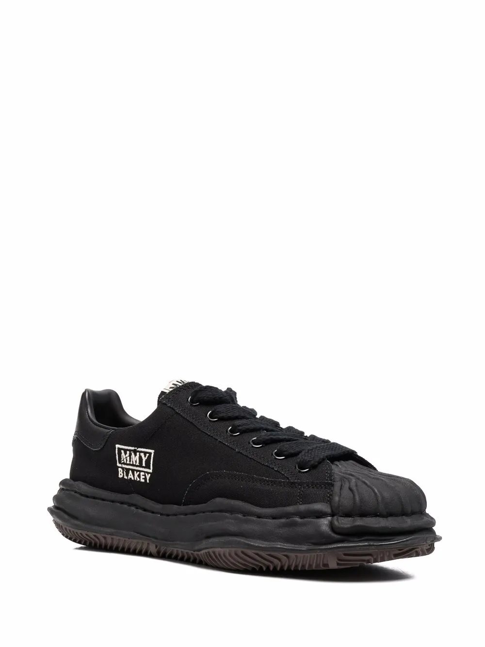 Maison Mihara Yasuhiro Blakey OG Sole Canvas Low Black — изображение 3