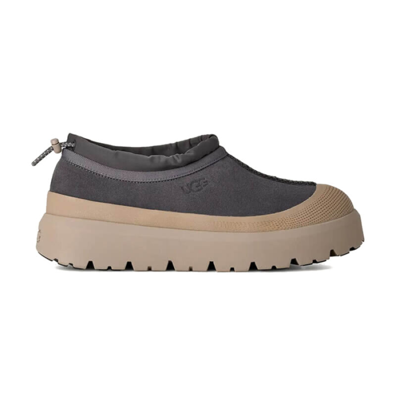 Мужские слипоны UGG Tasman Weather Hybrid Obsidian Cobble Grey вид сбоку