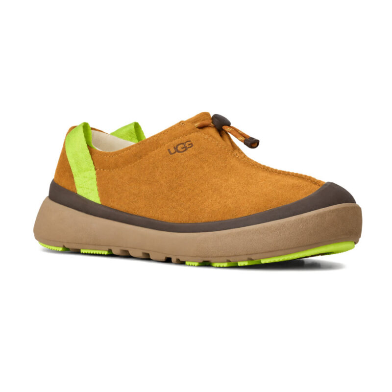 Рыжие полуботинки UGG с салатовым задником