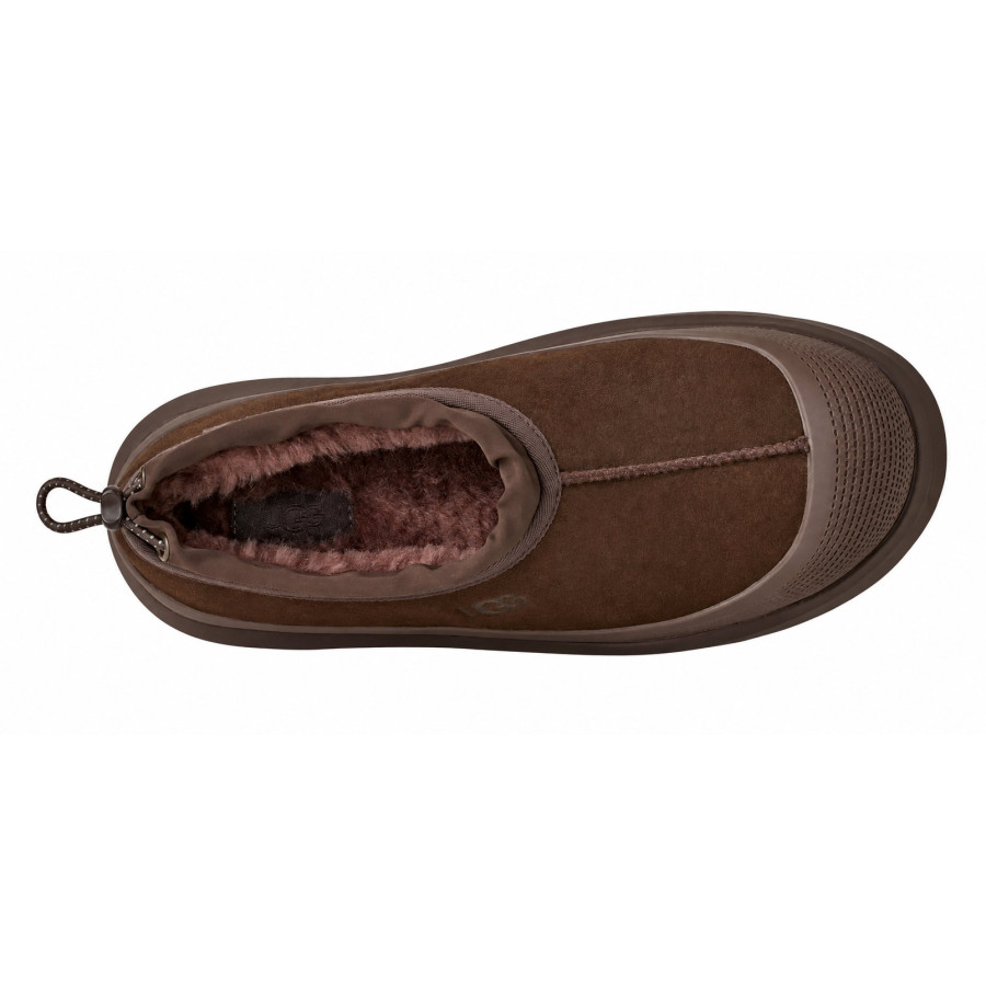 Шоколадные ботинки UGG с литой галошей