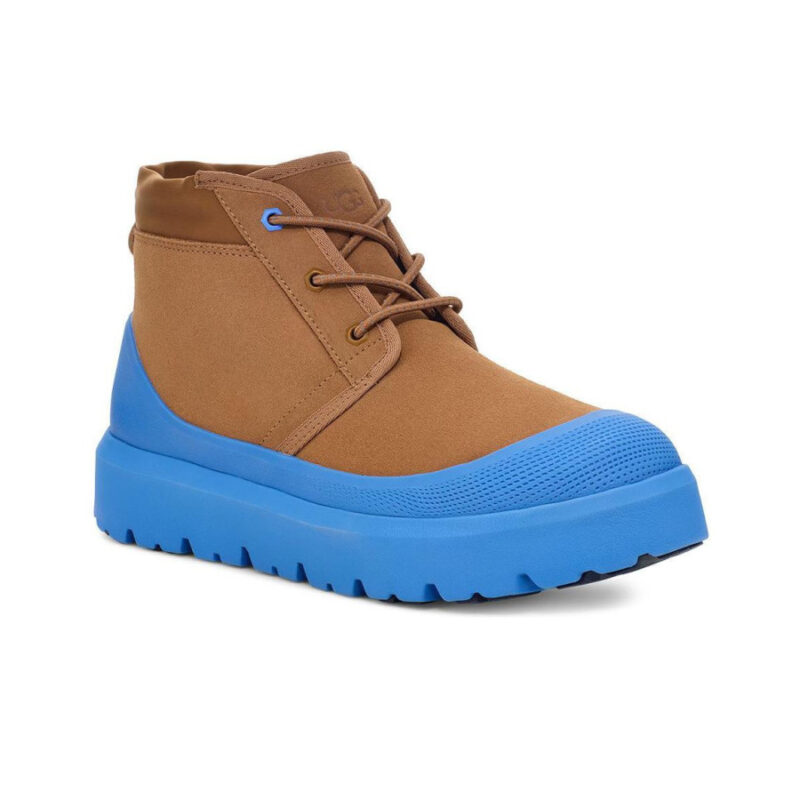 Рыжие зимние ботинки UGG Neumel с защитным синим резиновым рантом оригинал