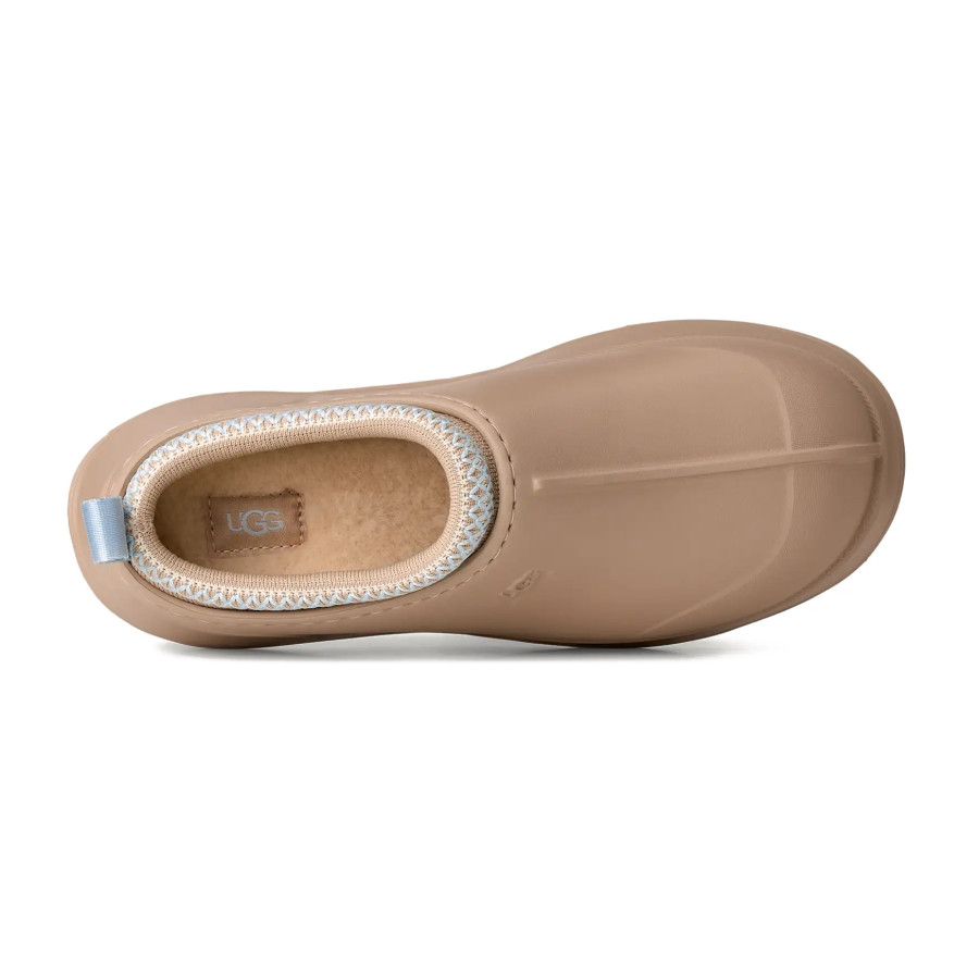 Бежевые непромокаемые шлепанцы UGG Tasman X со съемным носком оригинал