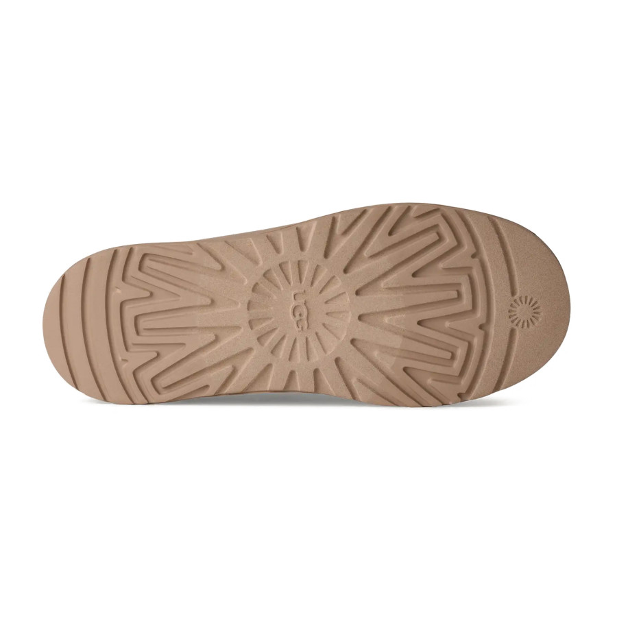 Оригинальные резиновые слипоны UGG Tasman X из материала Treadlite бежевые
